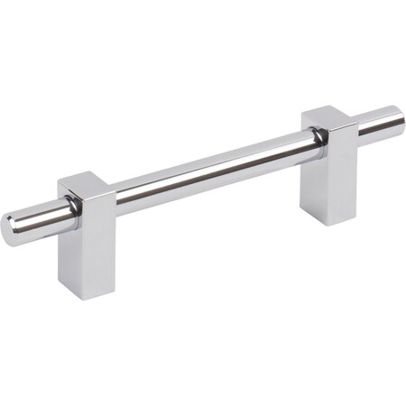 Jeffrey Alexander 96 Mm Center-To-Center Polished Chrome Larkin Cabinet Bar Pull 478-96PC